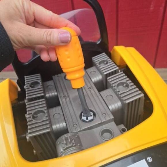 CAT truck toy engine klein And Home Depot talking tool box. Mechanic Toys - Picture 13 of 16